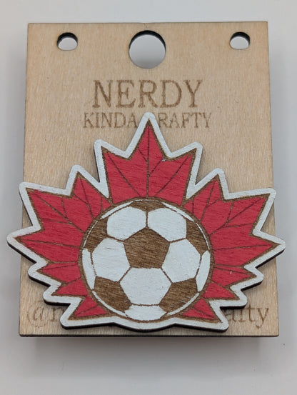 Canadian Soccer Pin