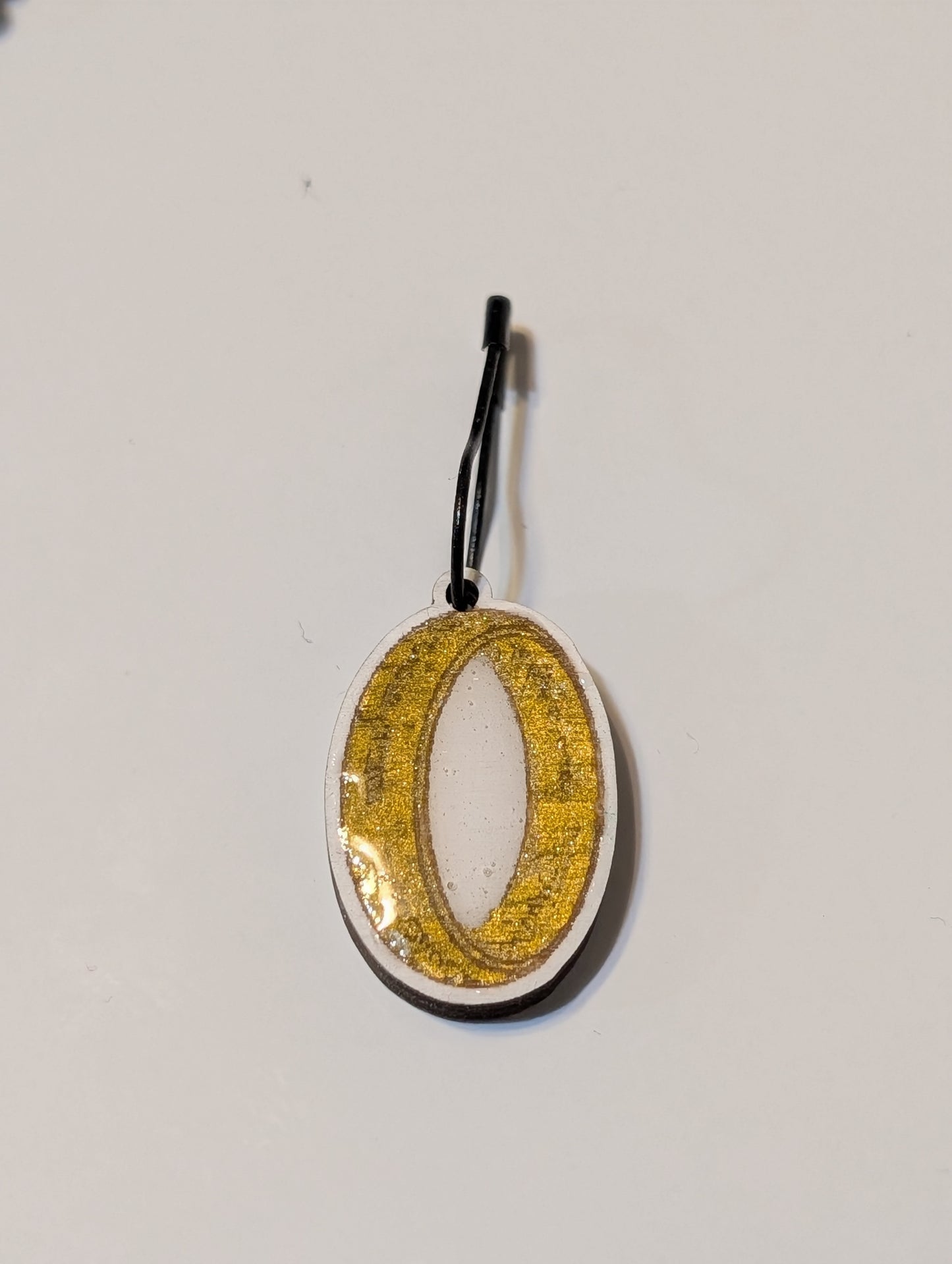 One Ring Stitch Marker or Zipper Pull