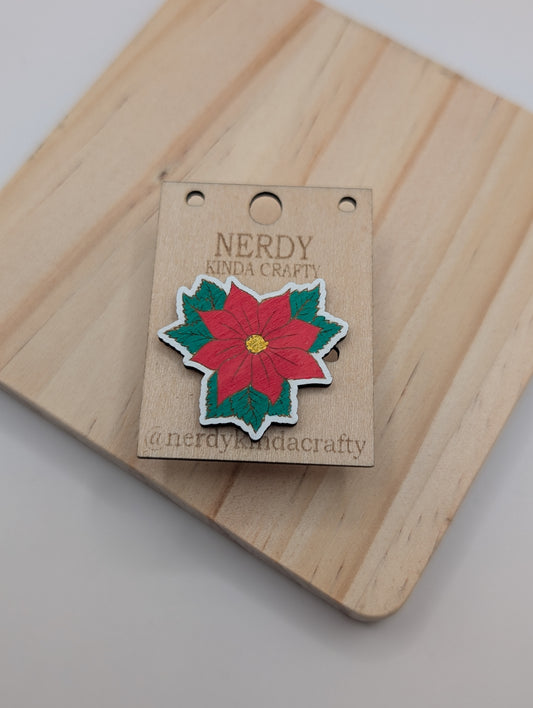 Poinsettia Pin