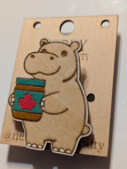 House Hippo Pin