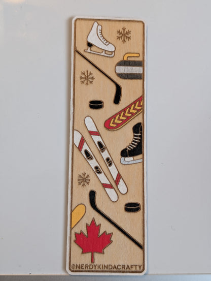 Canadian Winter Sports Bookmark