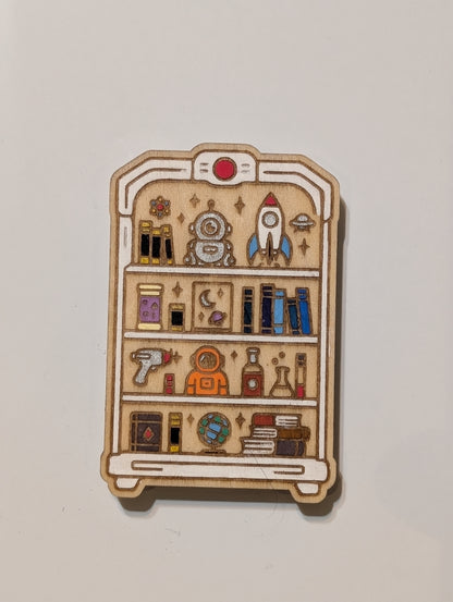 Sci-Fi Bookshelf Magnet