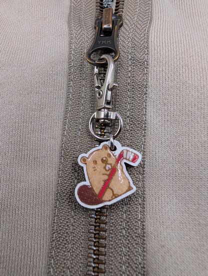 Beaver Stitch Marker or Zipper Pull