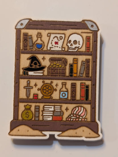 Pirate Bookshelf Magnet