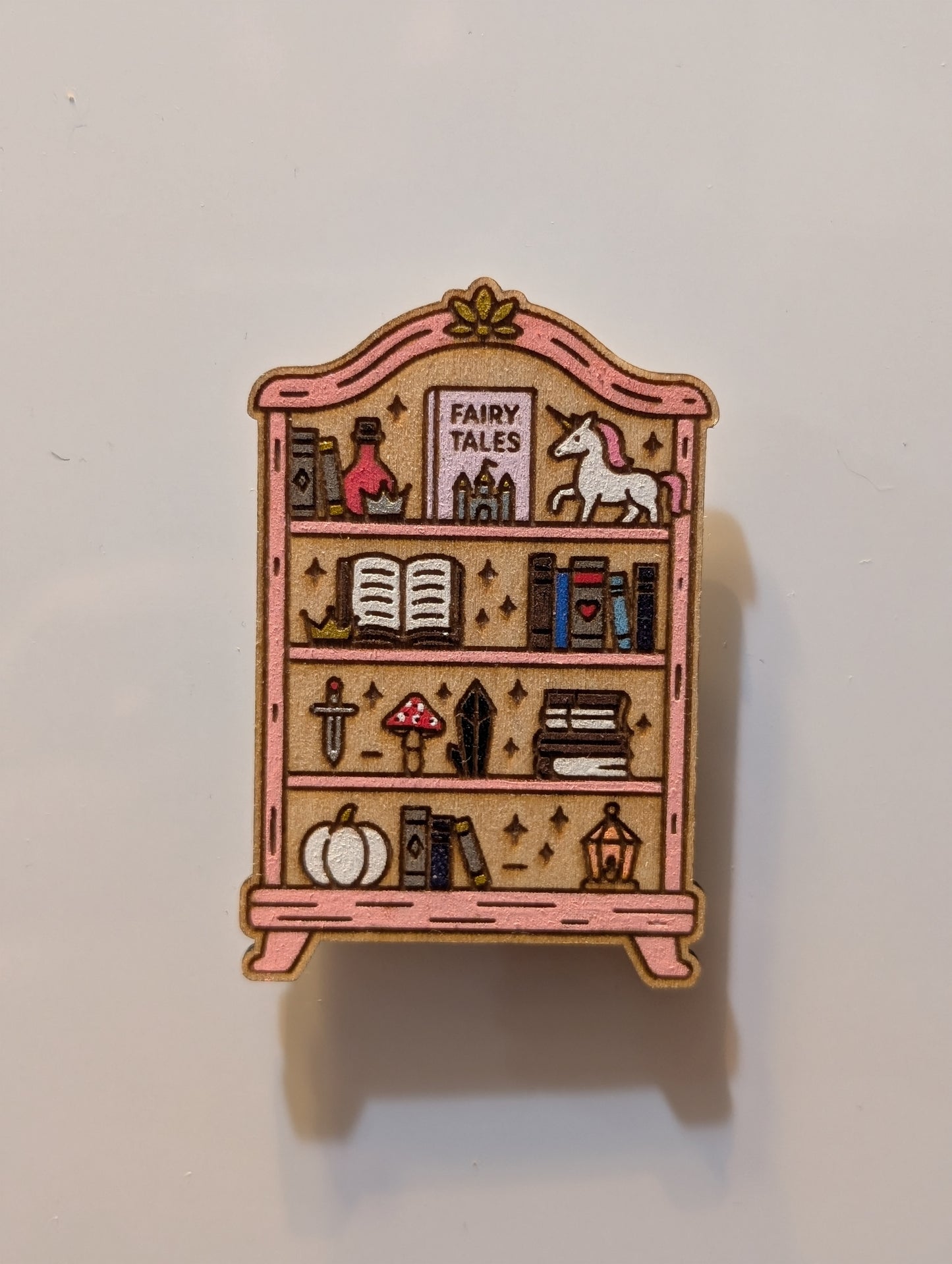 Fairy Tale Bookshelf Magnet