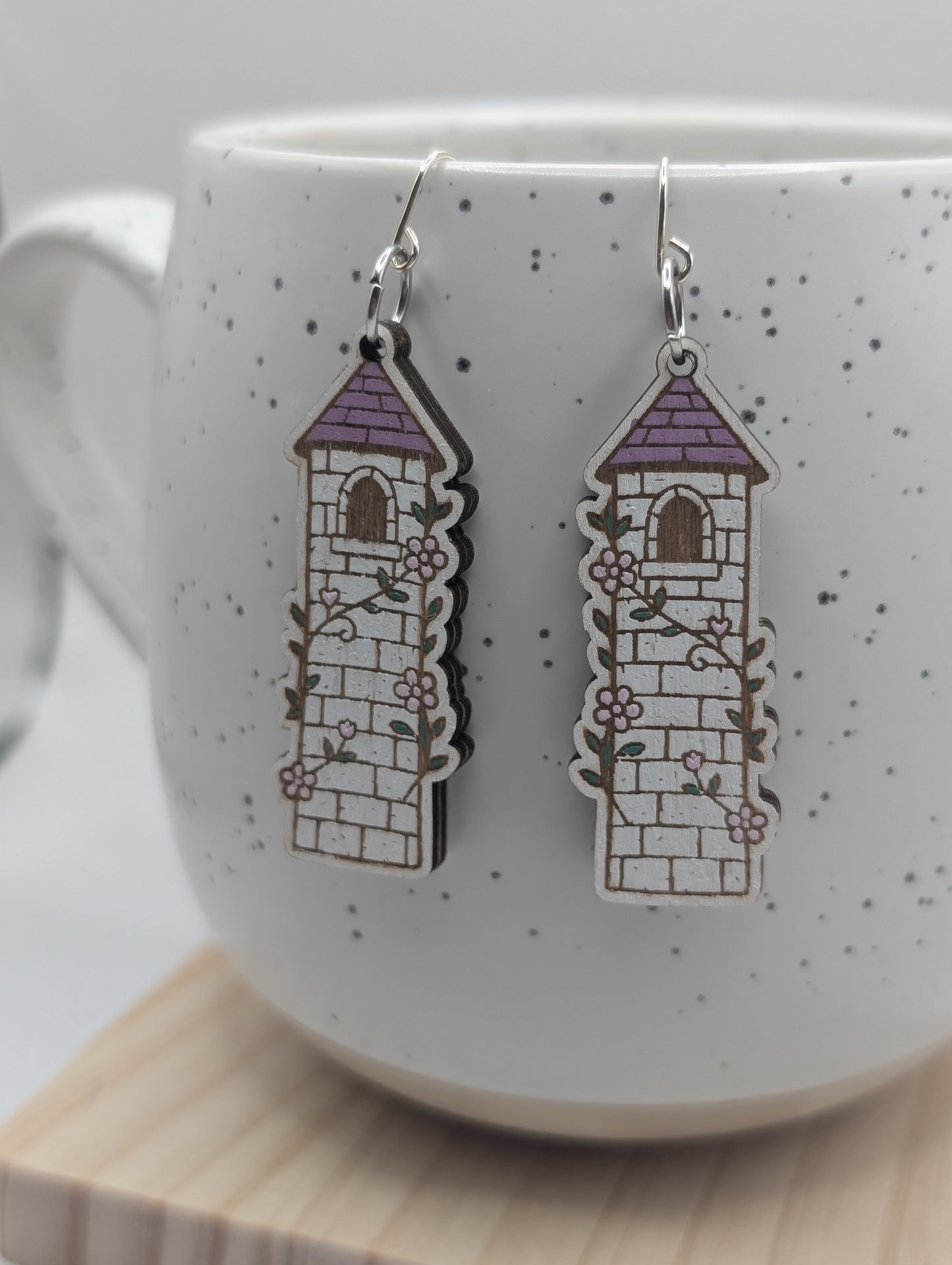 Purple Fantasy Tower Dangles