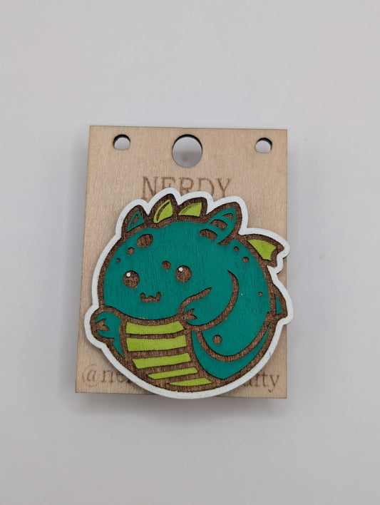Broche Dragon Vert