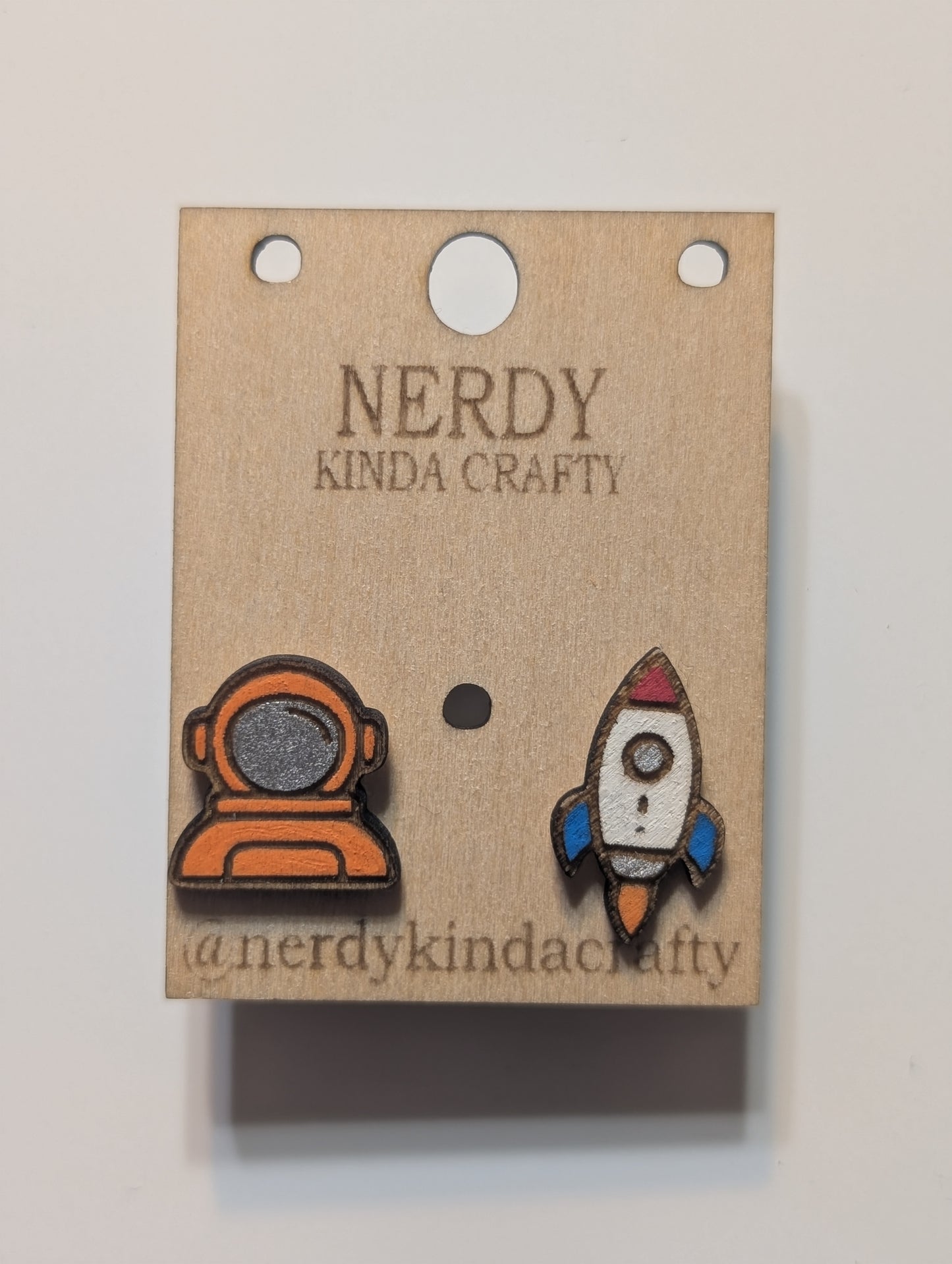 Retro Astronaut and Shuttle studs