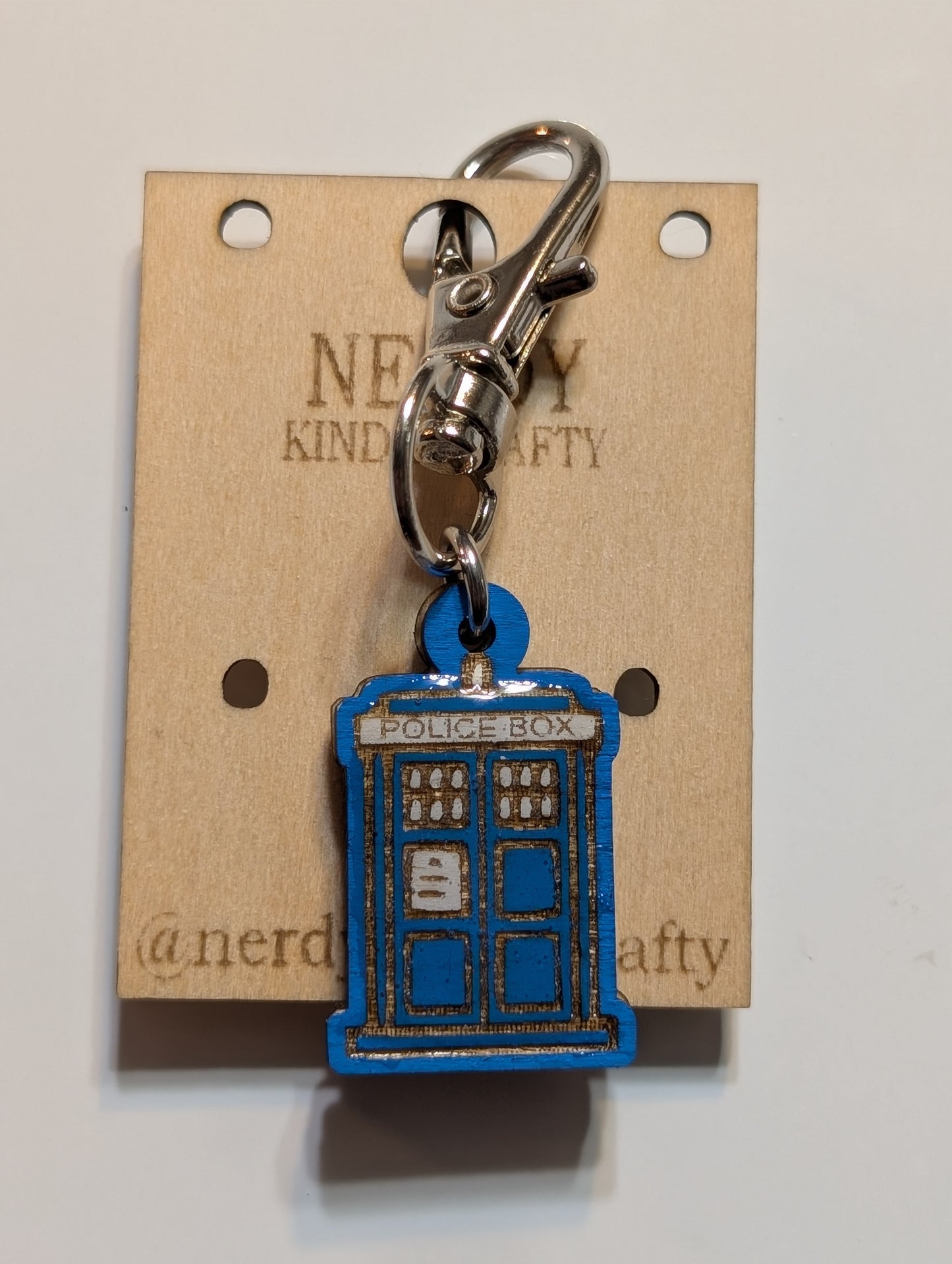 Police Box Zipper Pull