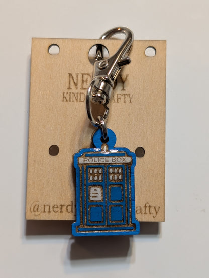 Police Box Zipper Pull