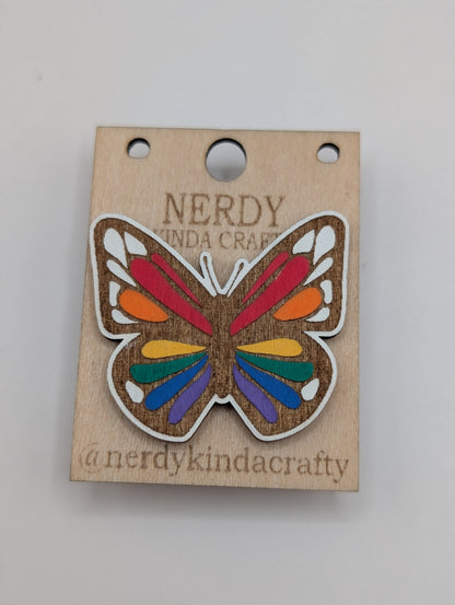 Épingle Papillon Fierté Arc-en-Ciel