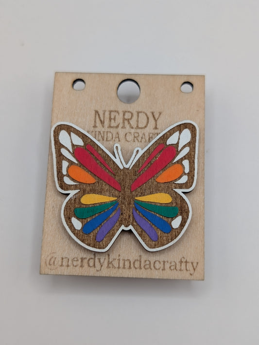 Épingle Papillon Fierté Arc-en-Ciel