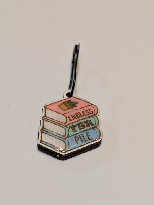TBR Pile Stitch Marker