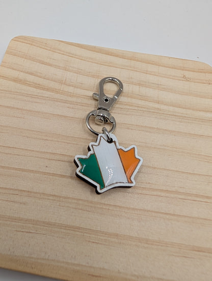 Ireland/Canada Unity Zipper Pull