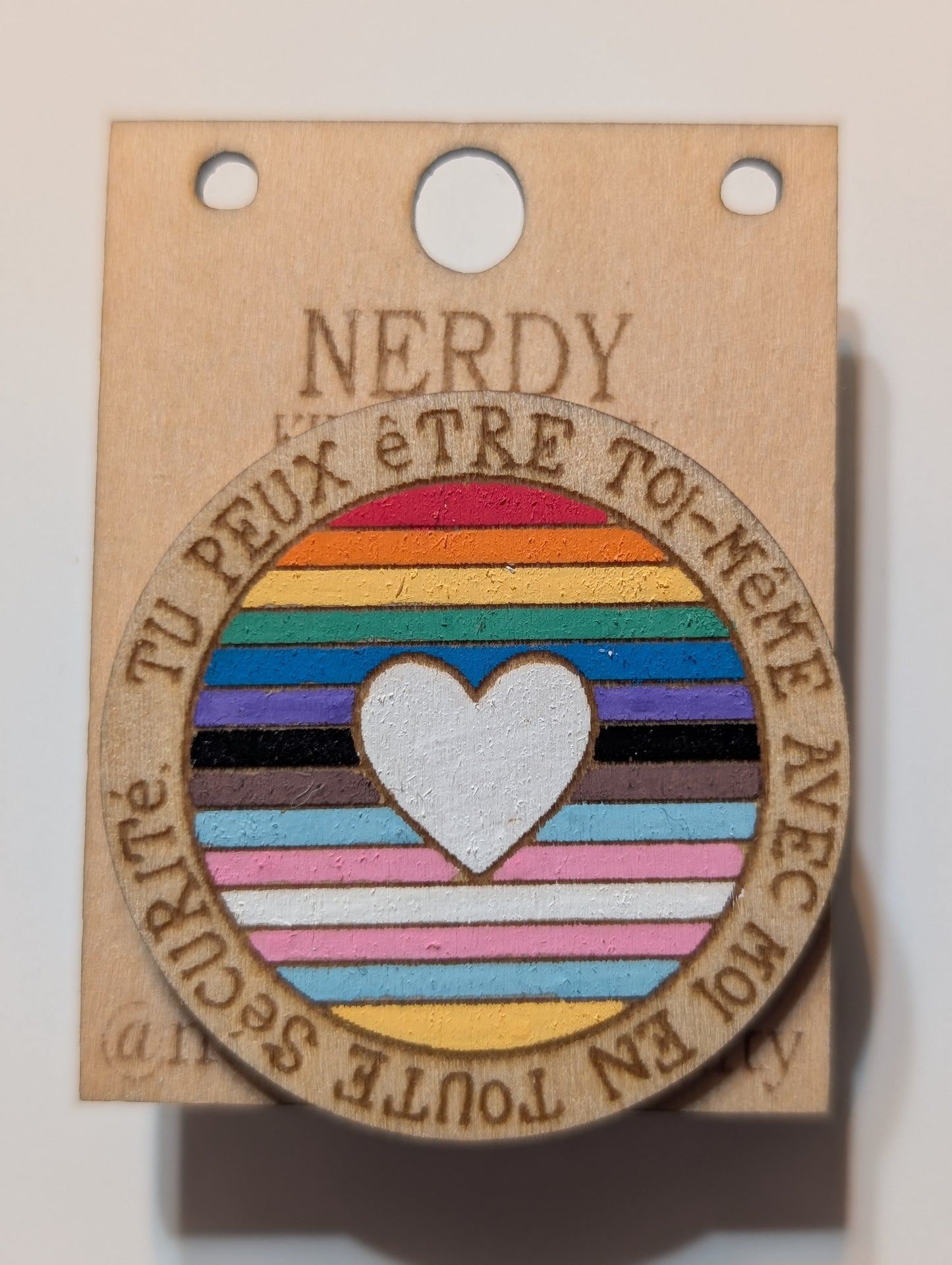 Tu peux etre toi-meme avec moi en toute securite Pin