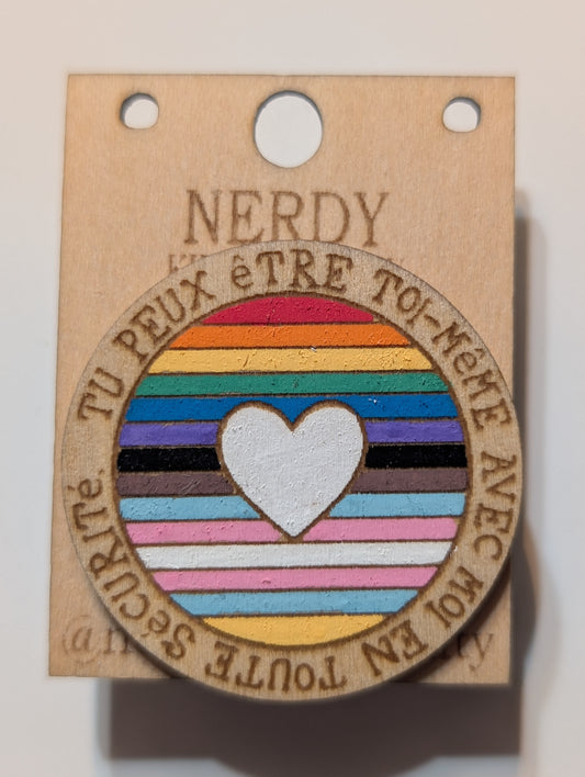 Tu peux etre toi-meme avec moi en toute securite Pin
