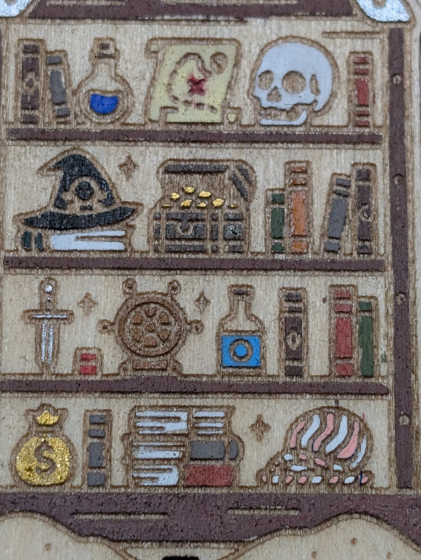 Pirate Bookshelf Magnet