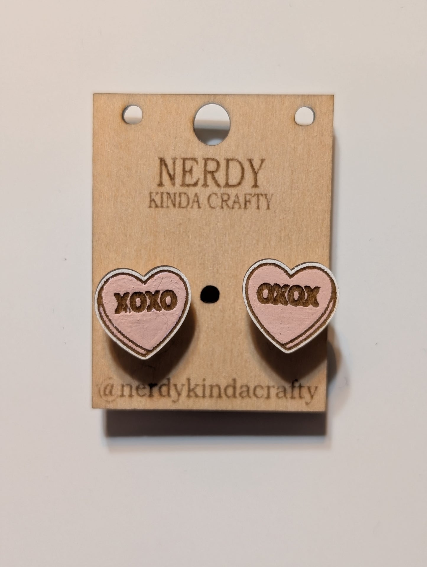 XOXO Heart Studs