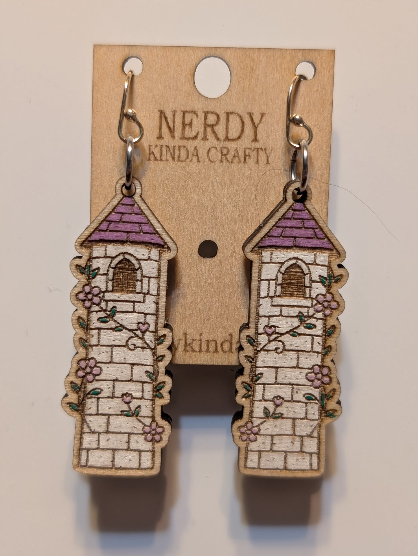 Purple Fantasy Tower Dangles