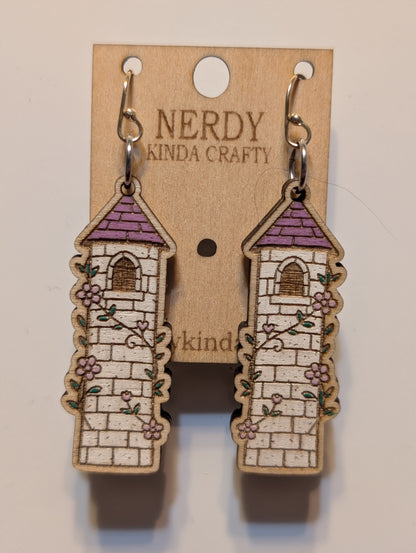 Purple Fantasy Tower Dangles