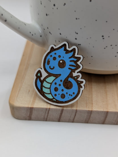 Broche Dragon Bleu