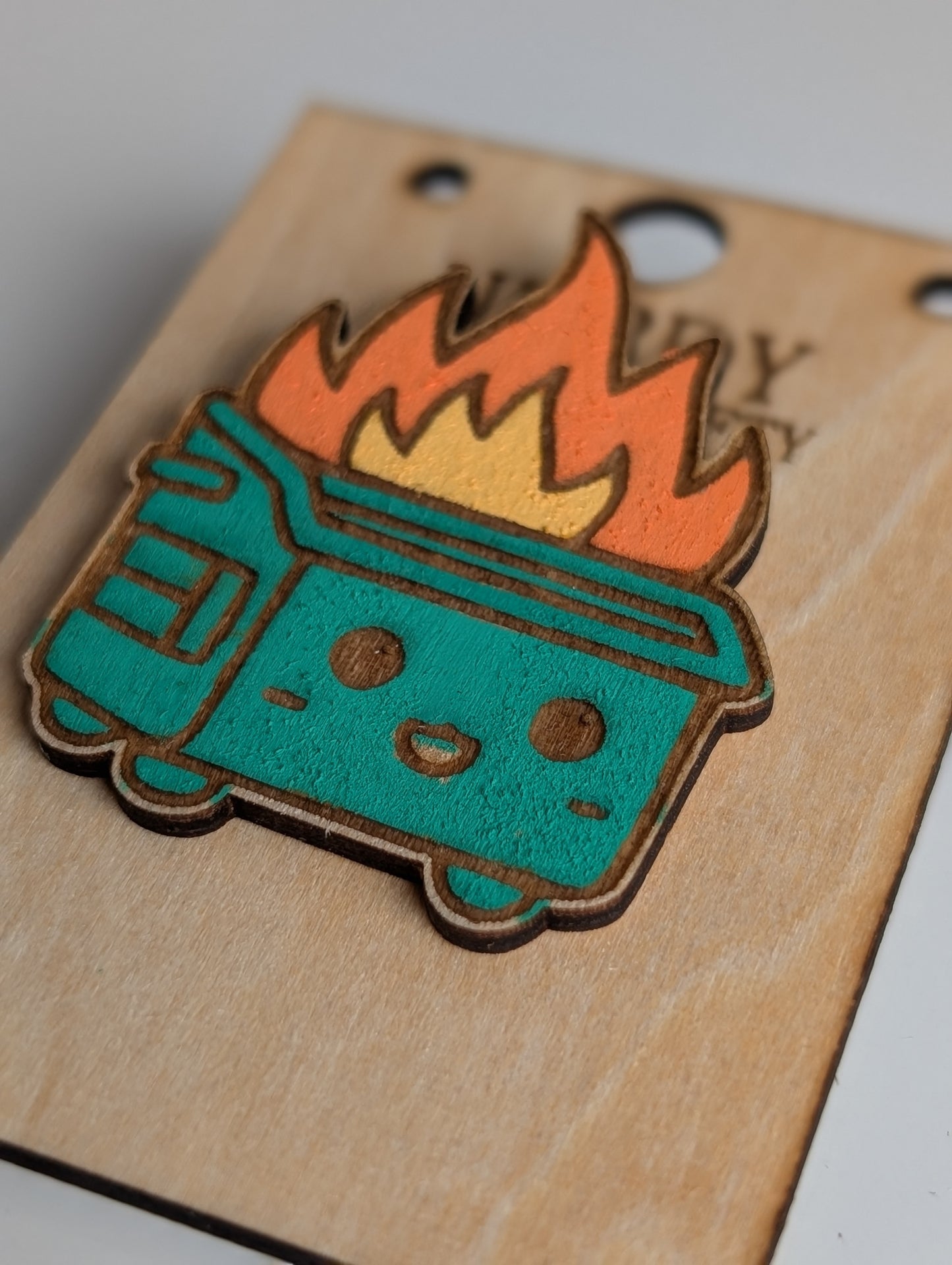 Dumpster Fire Pin