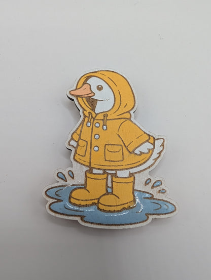 Raincoat Goose Magnet