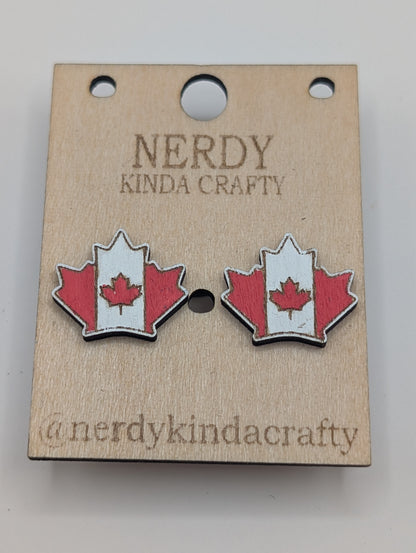 Canada Flag studs