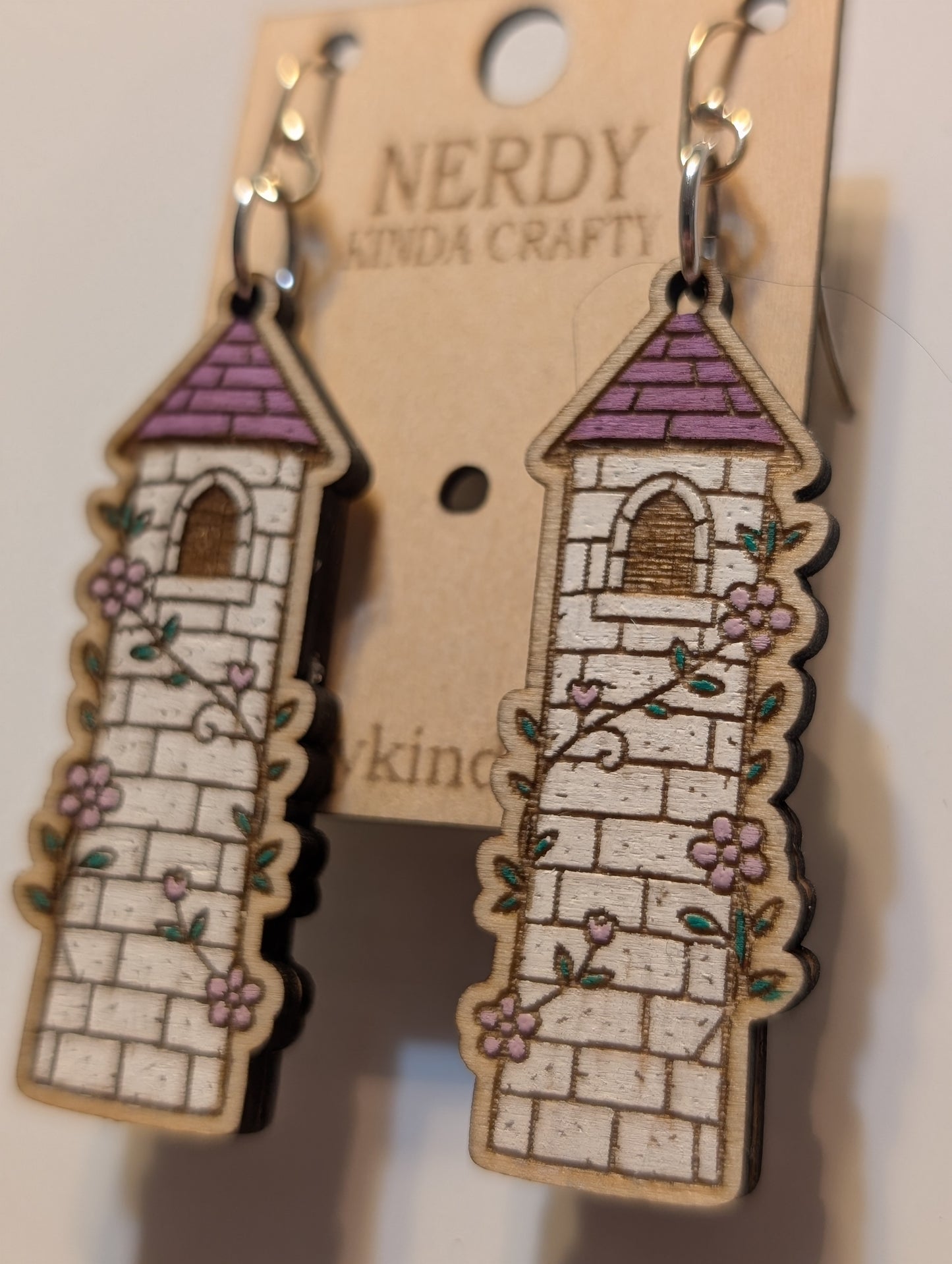Purple Fantasy Tower Dangles