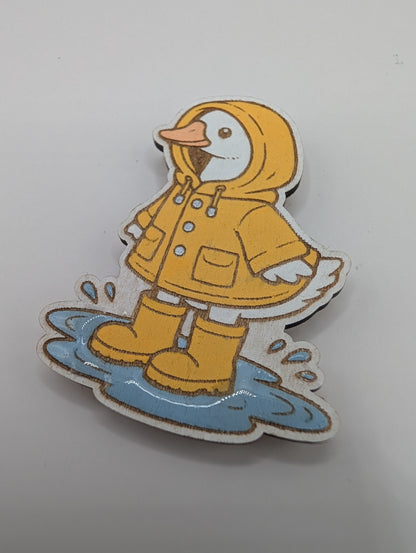 Raincoat Goose Magnet