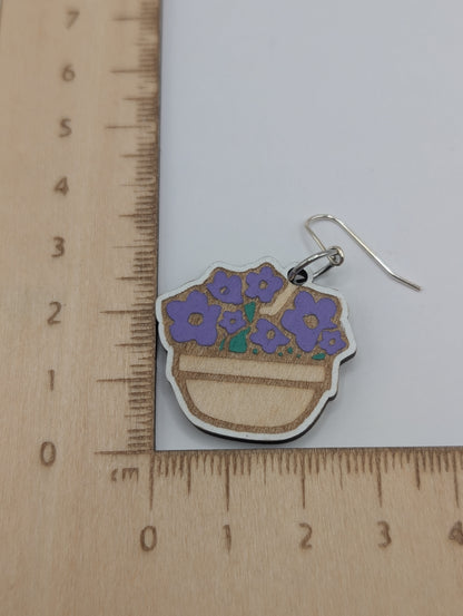 Whale and Petunia Dangles