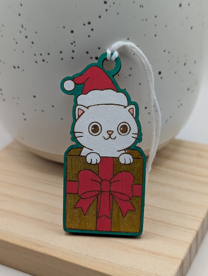 Ornement de chat à offrir