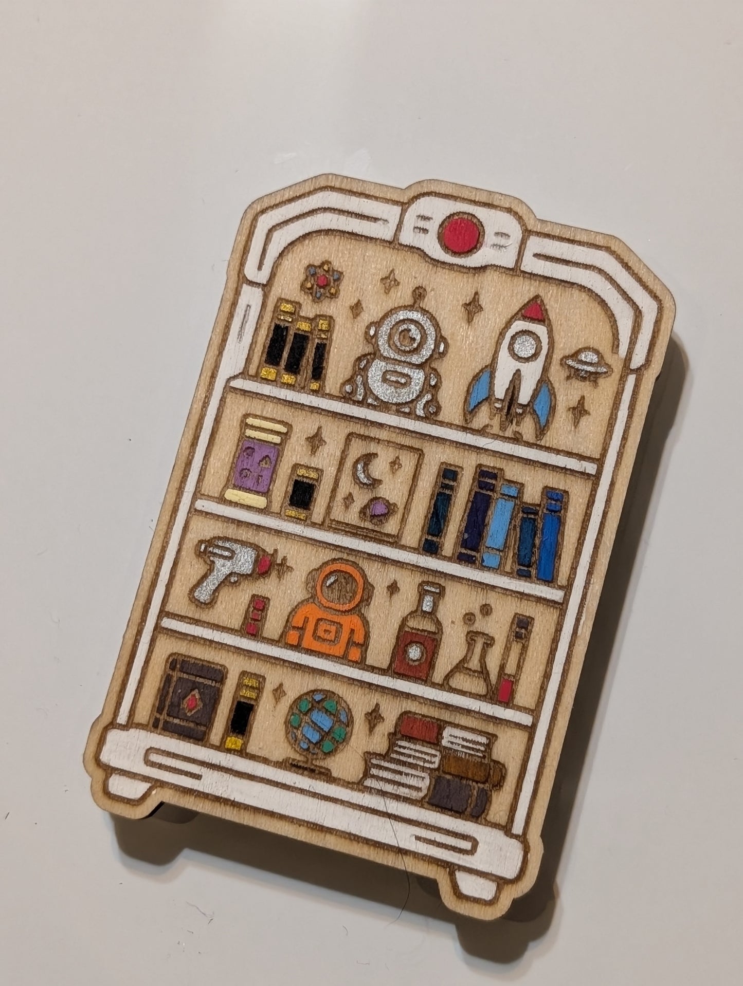 Sci-Fi Bookshelf Magnet