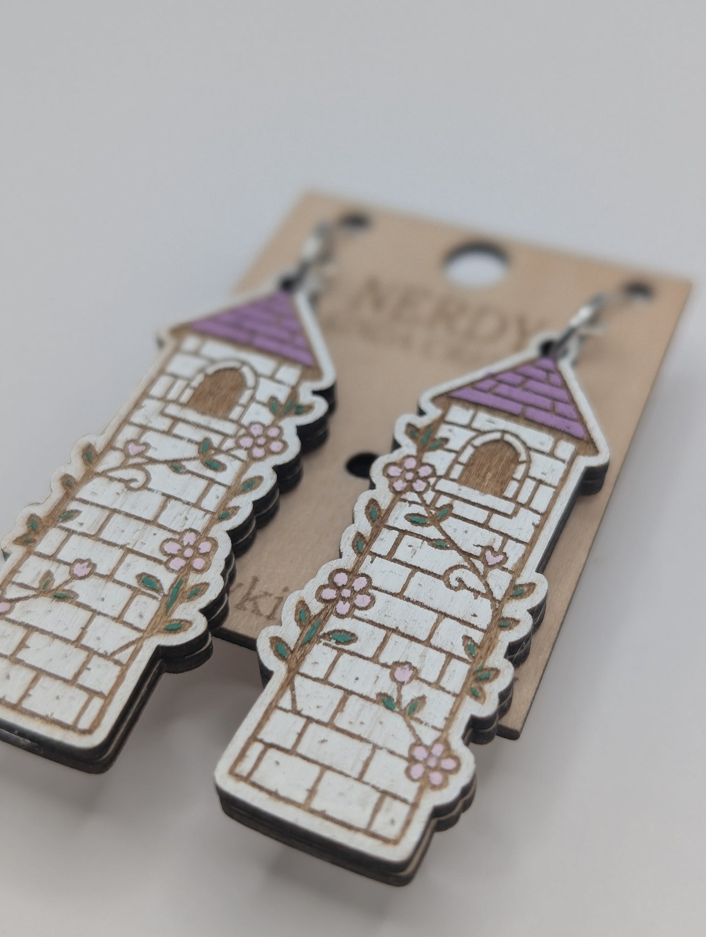 Purple Fantasy Tower Dangles