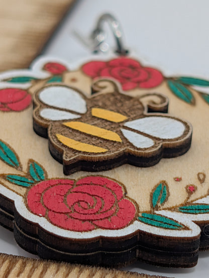 Layered Bee Dangles