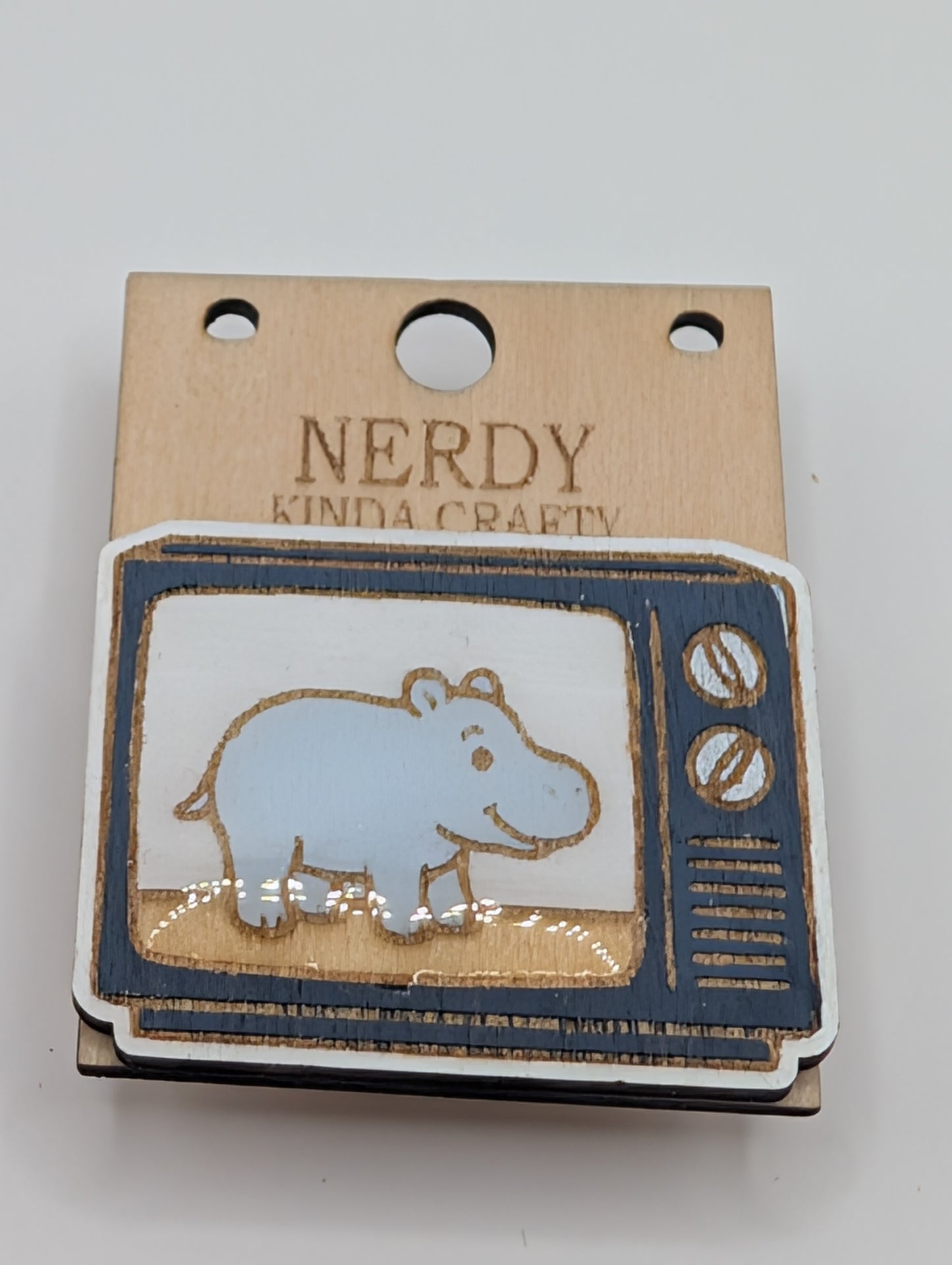North American House Hippo Pin