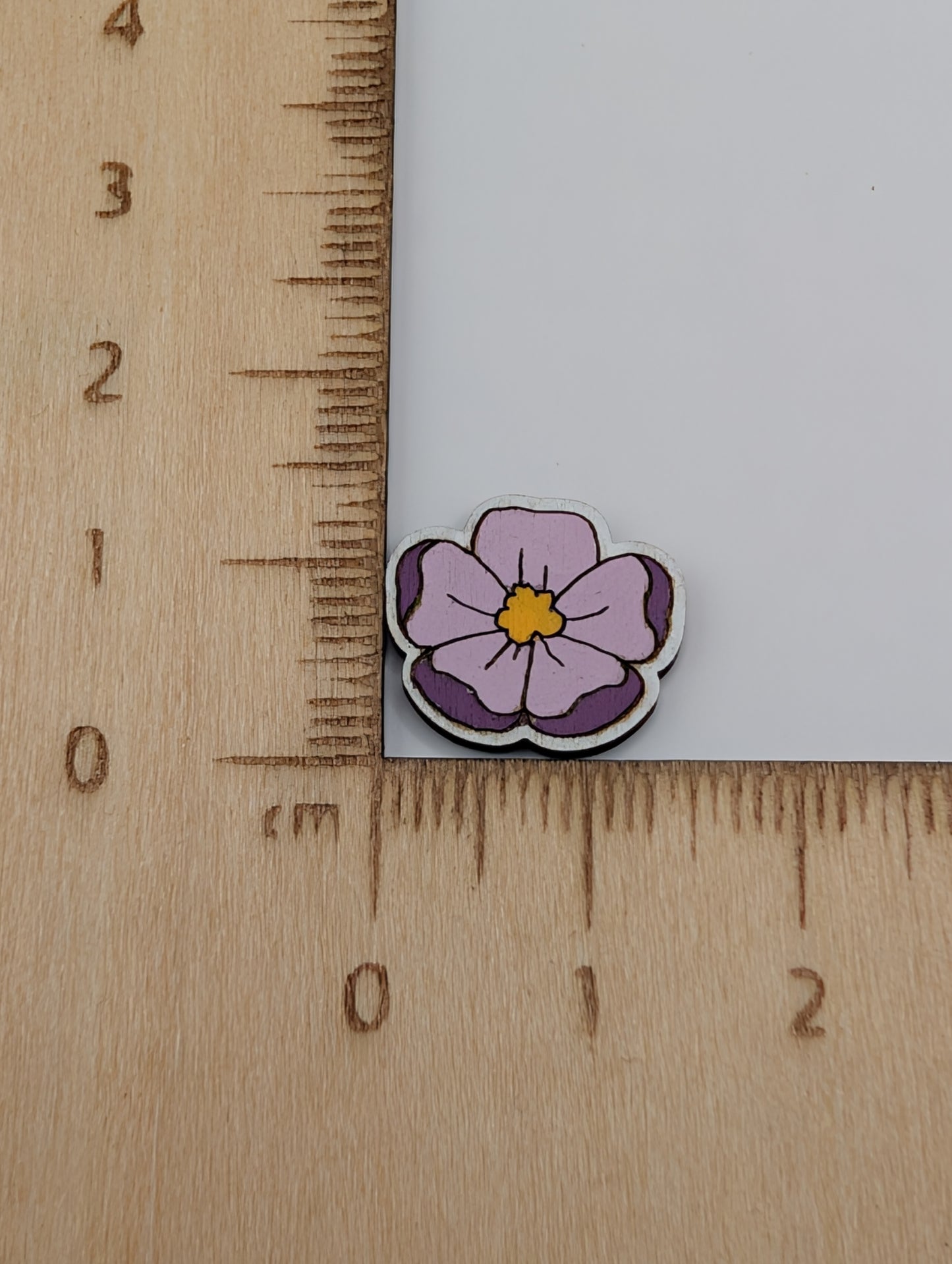Purple Flower Studs