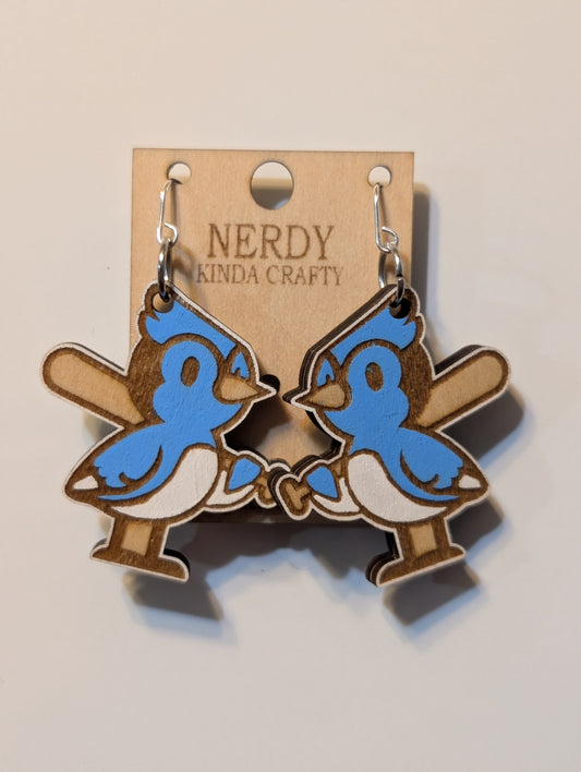 Baseball Blue Jay Dangles