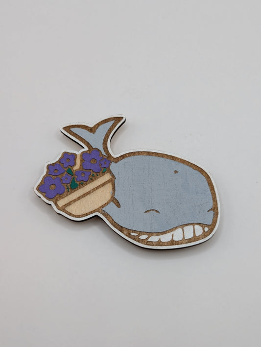 Aimant Baleine et Pétunia