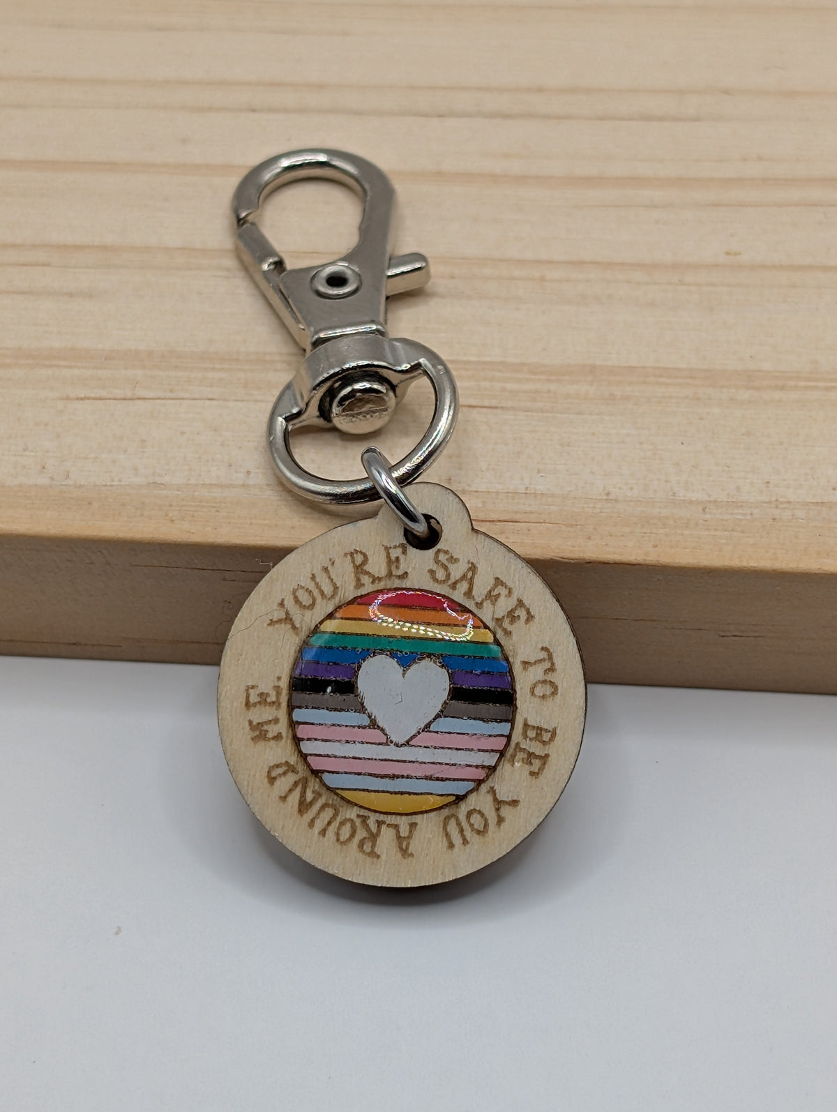 You are safe to be you around me Zipper Pull