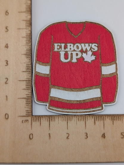 Elbows Up Jersey Magnet