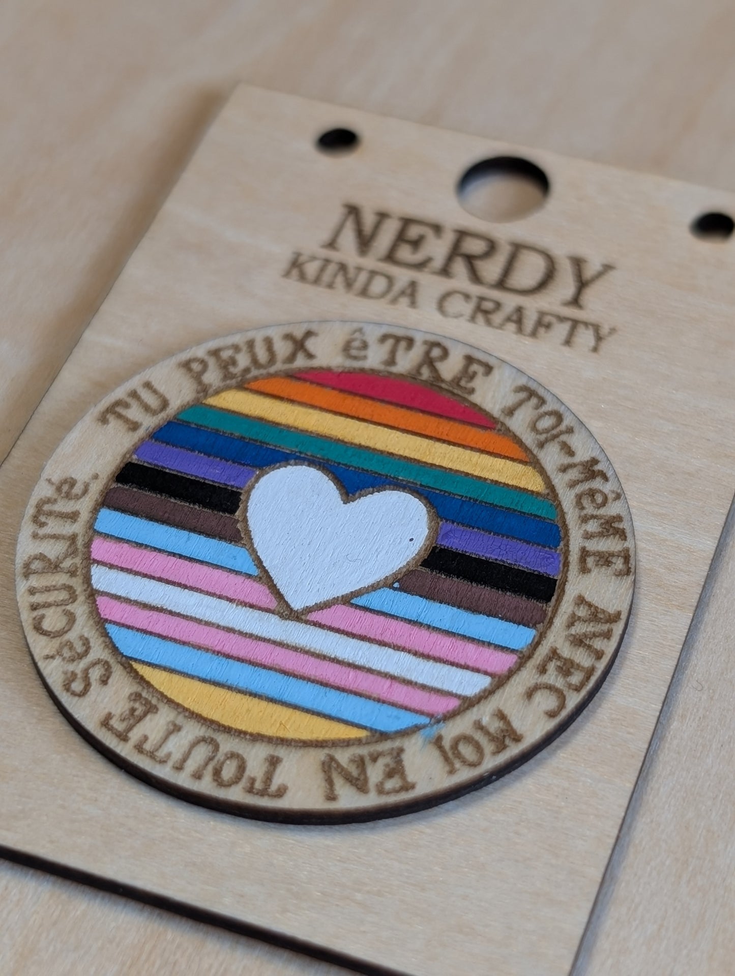 Tu peux etre toi-meme avec moi en toute securite Pin