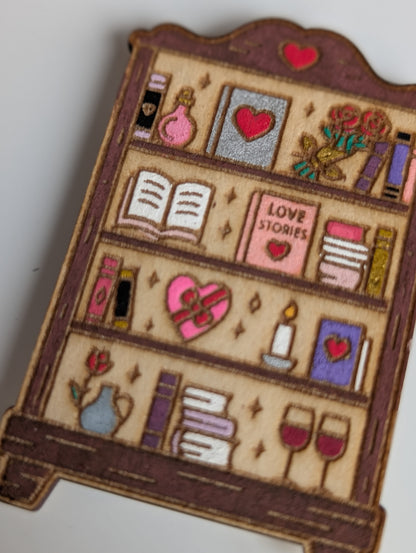 Romance Bookshelf Magnet