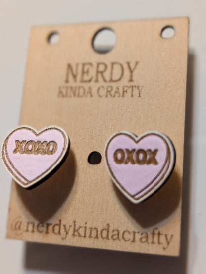 XOXO Heart Studs