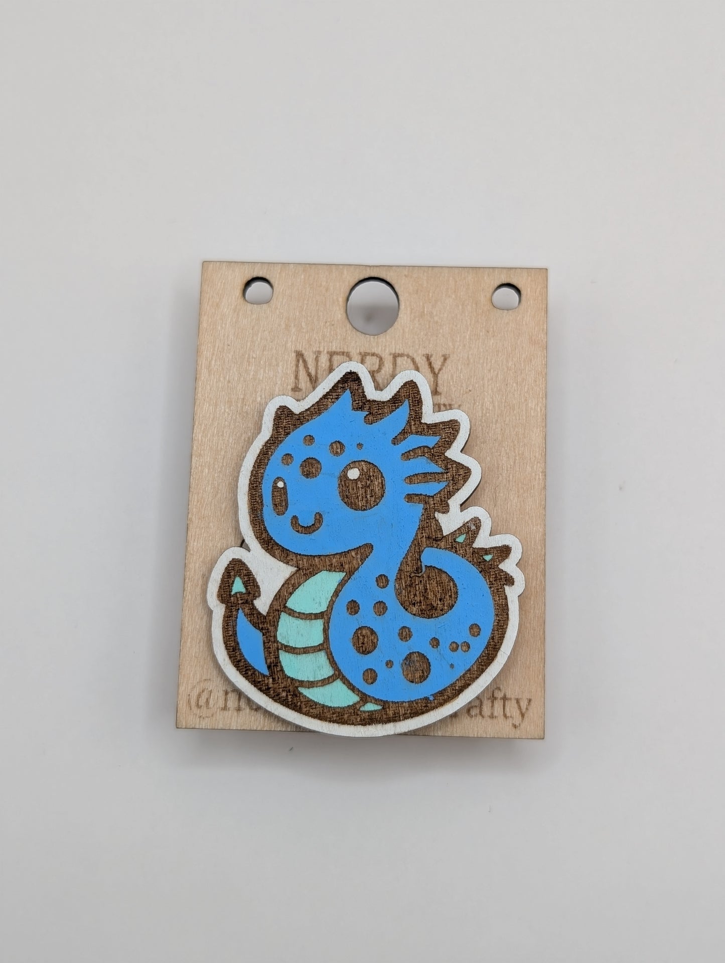 Broche Dragon Bleu