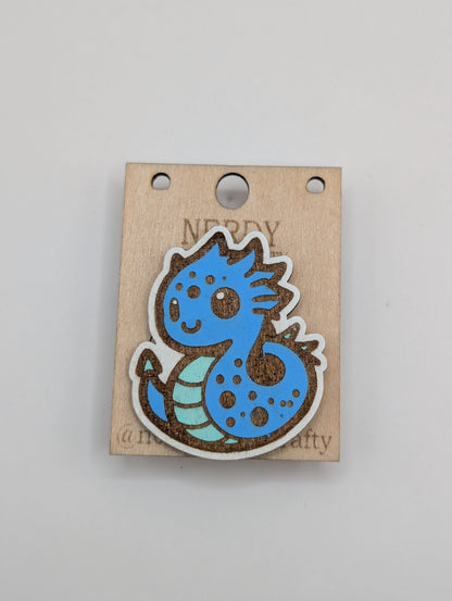 Broche Dragon Bleu