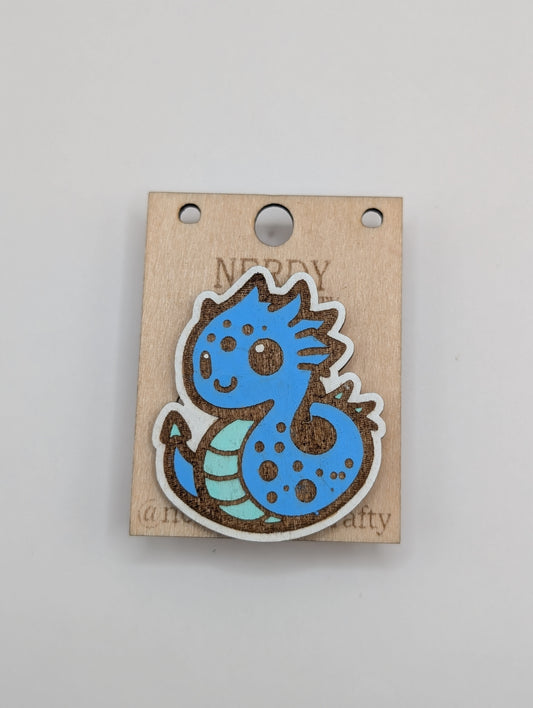 Broche Dragon Bleu